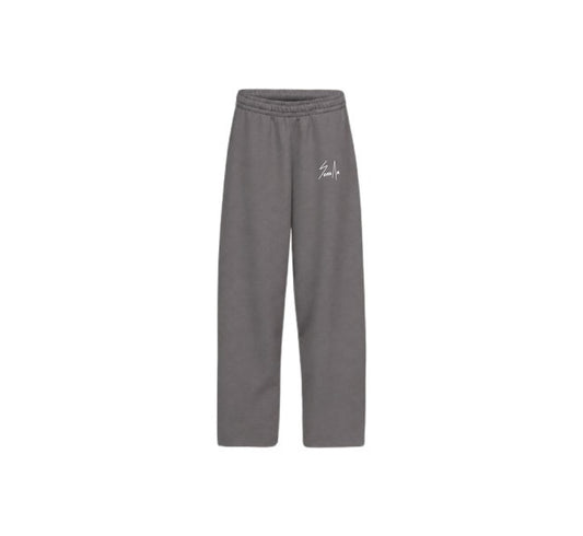 Straight-Legged Joggers [charcoal]